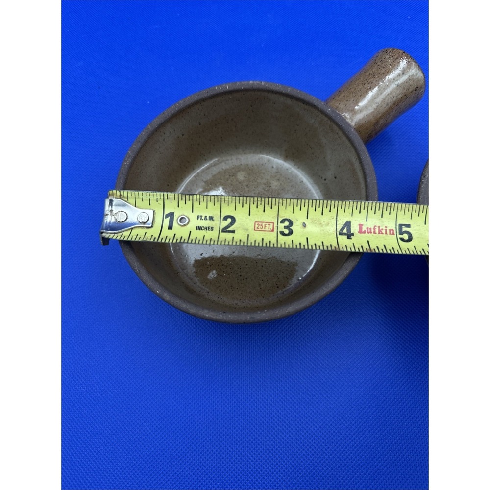 Ceramic Pottery Soup Pot Crock Handle & Vented Tapered Lid Handmade Glazed BRWN - Picture 9 of 11